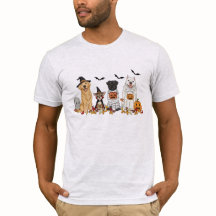 Griezelig Schattig Halloween Honden T-Shirt - Heks