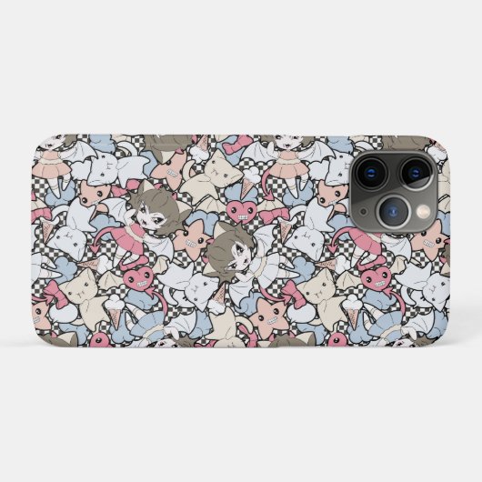 Griezelig schattig vampier patroon Case-Mate iPhone case (Achterkant (horizontaal))