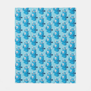 Griezelig Schattige Demon Met Schedel Fleece Deken