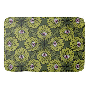 Griezelig Schattige Plant Spring Green Fantasy Art Badmat