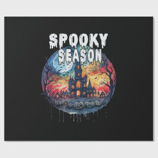 Griezelig Seizoen Halloween Cadeaupapier