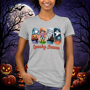 Griezelig Seizoen Halloween Herfst Autumn Penseels T-shirt