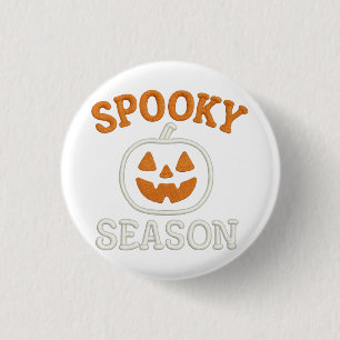 Griezelig Seizoen Halloween Pompoenveld Ronde Button 3,2 Cm