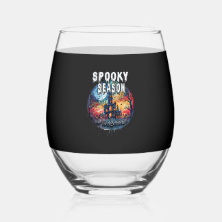 Griezelig Seizoen Halloween Wijnglas Zonder Voet