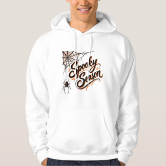 Griezelig Seizoen Spinnenweb Hoek Halloween T-Shir Hoodie