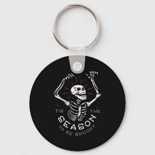 Griezelig skelet Leuke Halloween Seizoen Design Sleutelhanger