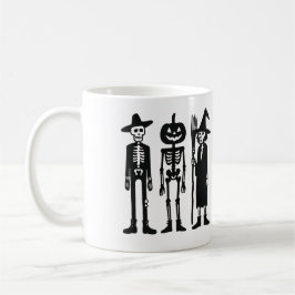 Griezelig Skelet Trio Halloween Mok