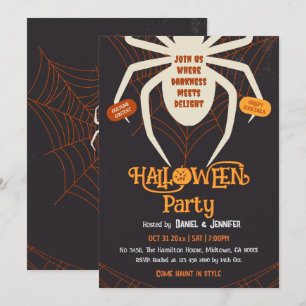 Griezelig Spinnenweb Volwassenen Halloween Kostuum Kaart