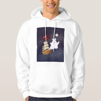 Griezelig spookschip Halloween-trui Hoodie