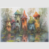 GRIEZELIG SPROOKJESDORP DECOUPAGE WEEFSELPAPIER TISSUEPAPIER (Voorkant)