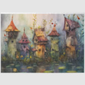 GRIEZELIG SPROOKJESDORP DECOUPAGE WEEFSELPAPIER TISSUEPAPIER (Voorkant)