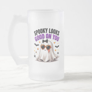 Griezelig Staan Je Goed Funny Ghost Halloween Matglas Bierpul