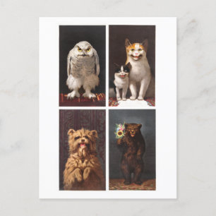 Griezelig Victoriaans Dieren  Briefkaart