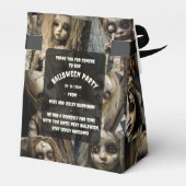 griezelig vriend spooky bezeten pop halloween bedankdoosjes (Achterkant)