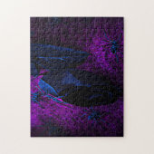 Griezelig zwart materiaal Roos, Zwarte Spinnen Legpuzzel (Verticaal)