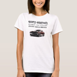 Griezelige Amerikaanse Muscle Car Halloween-feest T-shirt