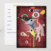 Griezelige bloed halloween terreur dood konijn uit kaart (Voorkant / Achterkant)