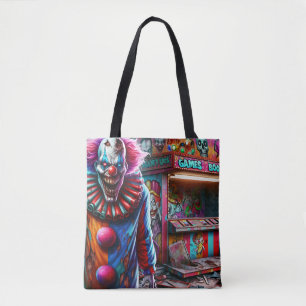 Griezelige Carnaval Clown Zombie Halloween Draagtas