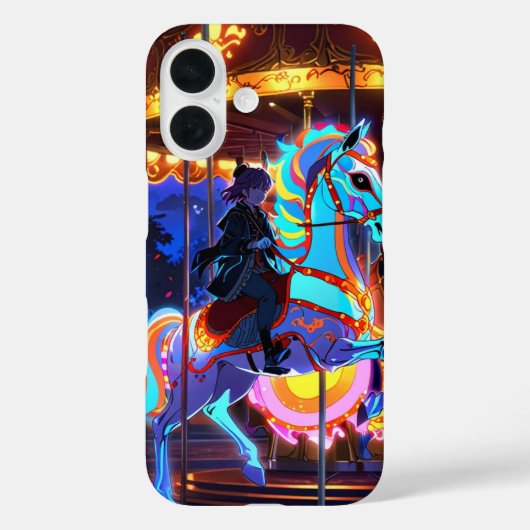 griezelige carrousel Case-Mate iPhone case (Achterkant)