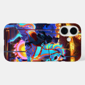 griezelige carrousel Case-Mate iPhone case (Achterkant (horizontaal))