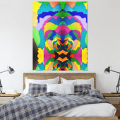 Griezelige clown canvas afdruk (Insitu (Slaapkamer))