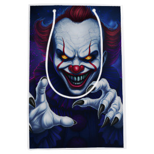 Griezelige clowncadeautas medium cadeauzakje