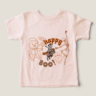 Griezelige dansfeest-shirt voor kinderen met skele