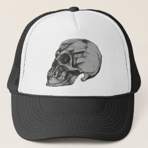 Griezelige Donkere Schedel Trucker Pet