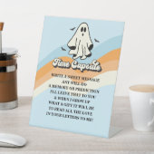 Griezelige Eén Retro Geest Verjaardag Tijdscapsule Reclamebord Met Voetstuk (Insitu)