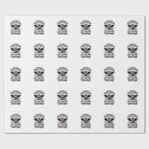 Griezelige Eenhoorn Halloween Vintage Gravure Shir Cadeaupapier