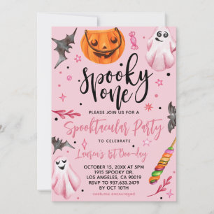 Griezelige eerste verjaardag Halloween Kaart