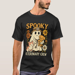 Griezelige Geest Houdt Hond Kat Dierenarts Technic T-shirt