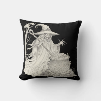 Griezelige Geest pot roeren Halloween T-Shirt Kussen