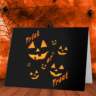 Griezelige Gloed: Jack-O'-Lantern & Snoep of een L Bedankkaart