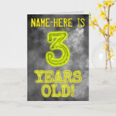 Griezelige Glowing Aura Look "3 JAAR OUD!" + Naam Kaart (Gele Bloem)