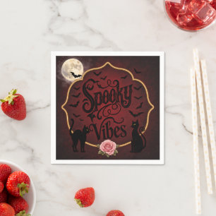 Griezelige Gothic Halloween Servet