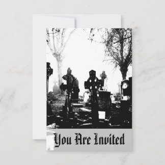 Griezelige gotische begraafplaats kaart