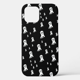 Griezelige gotische spookillustratie iPhone 12 hoesje