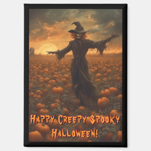 griezelige griezelige Halloween Scarecrow Magneet