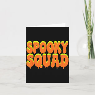 Griezelige Groeps Passende Familie Halloween Kostu Kaart