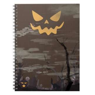 Griezelige Halloween-begraafplaats Notitieboek