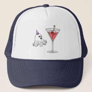Griezelige Halloween Cocktail met Geest Trucker Pet
