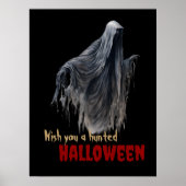 Griezelige Halloween Geest Gotische Muurkunst Post Poster (Voorkant)