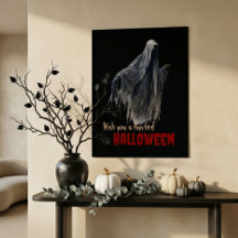 Griezelige Halloween Geest Gotische Muurkunst Post
