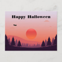 Griezelige Halloween Groet Ansichtkaart