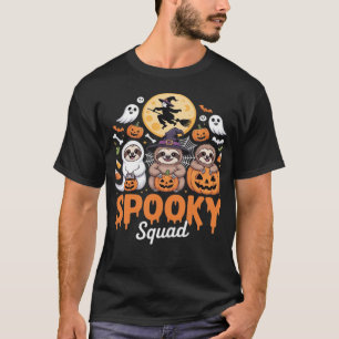 Griezelige Halloween Heks Grappige Horror Luiaards T-shirt
