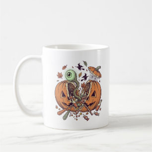 Griezelige Halloween Pompoen Snoep Barst Koffiemok