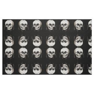 Griezelige Halloween Smeltende Cranium Met Vleermu Stof