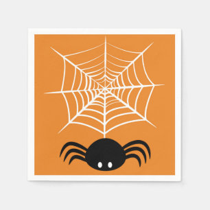 Griezelige Halloween Spin Illustratie Servet