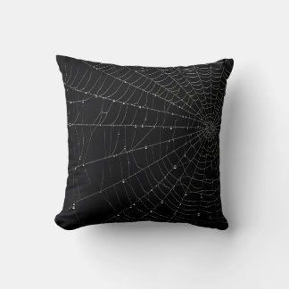 Griezelige Halloween Spinnenweb Kussen